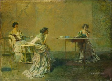 The Gossip Thomas Dewing Oil Paintings